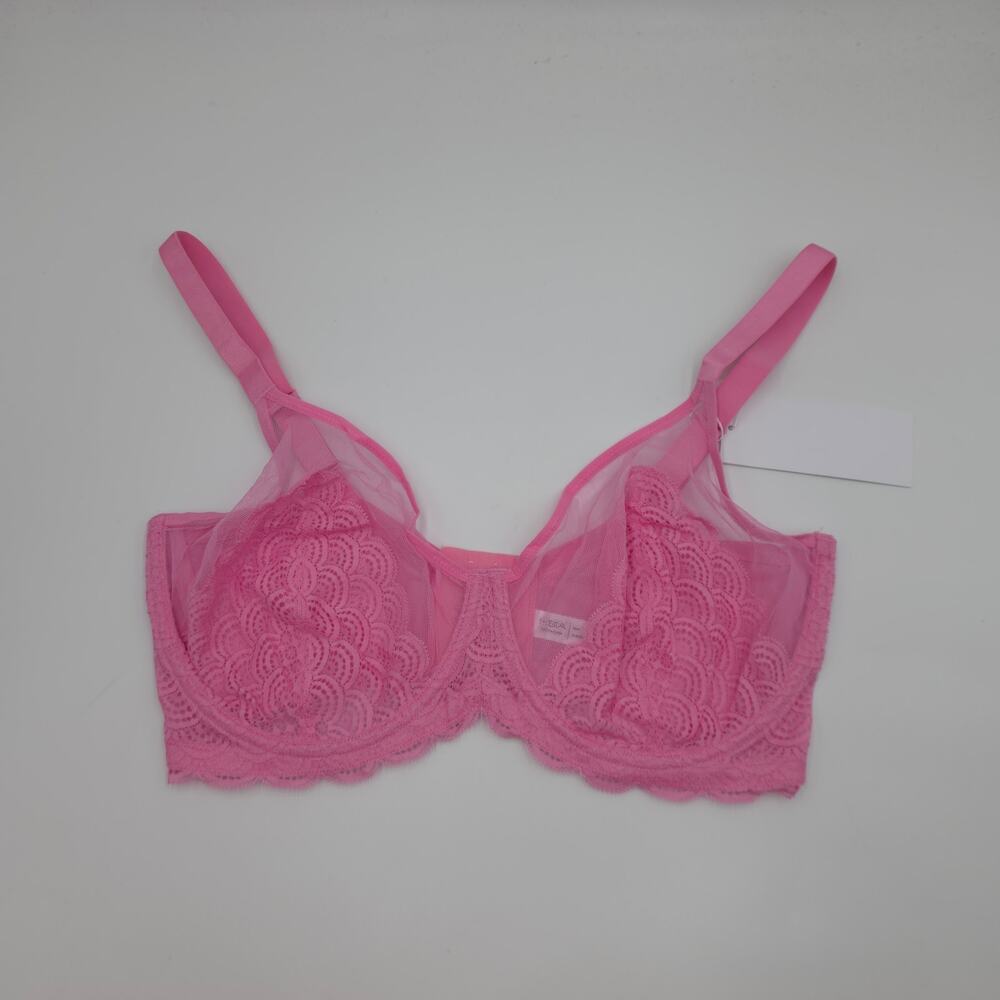 HSIA Mermaid Scales Lace Unlined Bra in Pink Size 34H